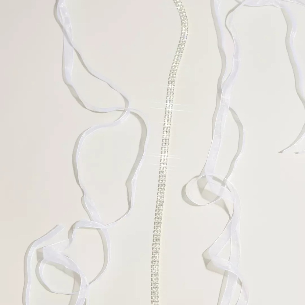 Two Strand Rhinestone Sash - Picture 2 of 3